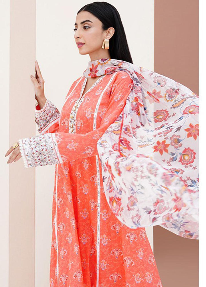 Zellbury Printed Lawn Suits Unstitched 3 Piece ZB23L-V4 WUS23X30320 - Summer Collection