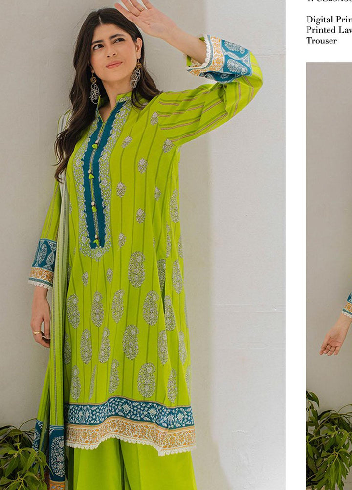 Zellbury Printed Lawn Suits Unstitched 3 Piece ZB23L-V4 WUS23X30331 - Summer Collection