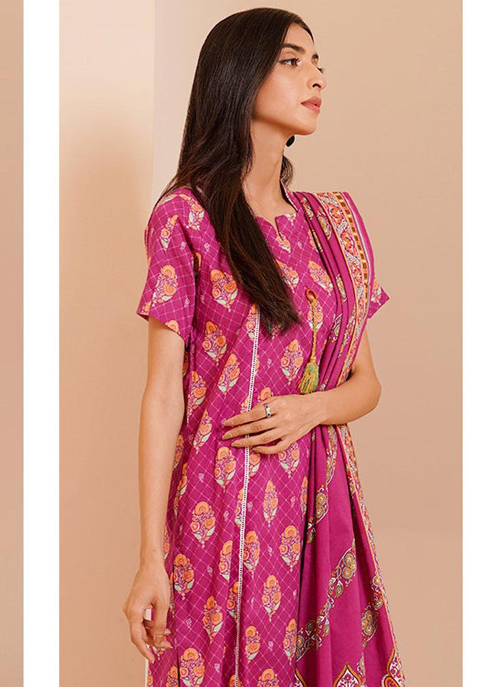 Zellbury Printed Lawn Suits Unstitched 3 Piece ZB23L-V4 WUS23X30417 - Summer Collection