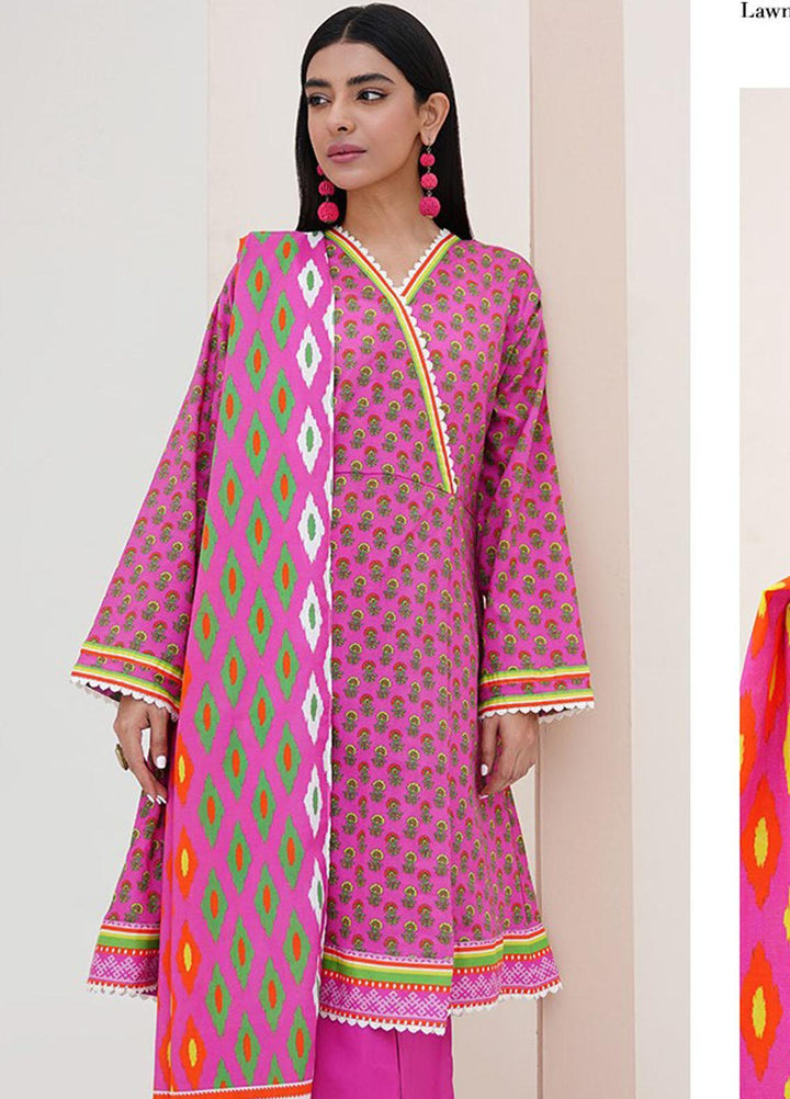 Zellbury Printed Lawn Suits Unstitched 3 Piece ZB23L-V4 WUS23X30408 - Summer Collection