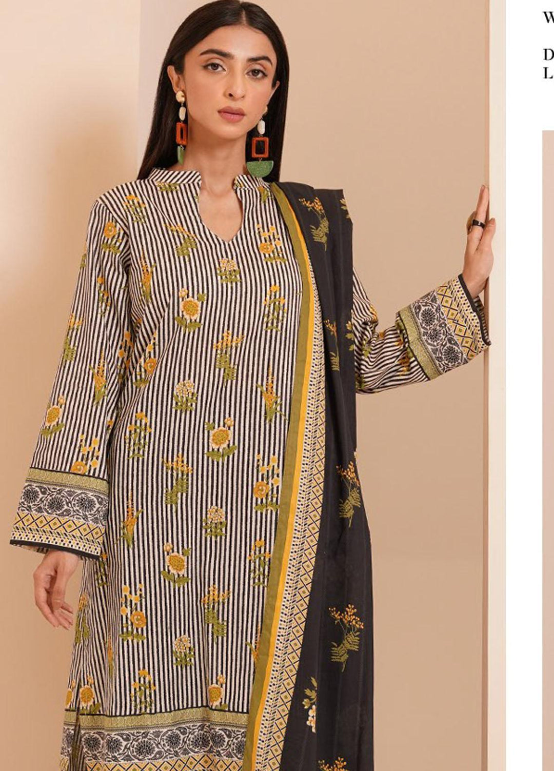 Zellbury Printed Lawn Suits Unstitched 3 Piece ZB23L-V4 WUS23X30407 - Summer Collection