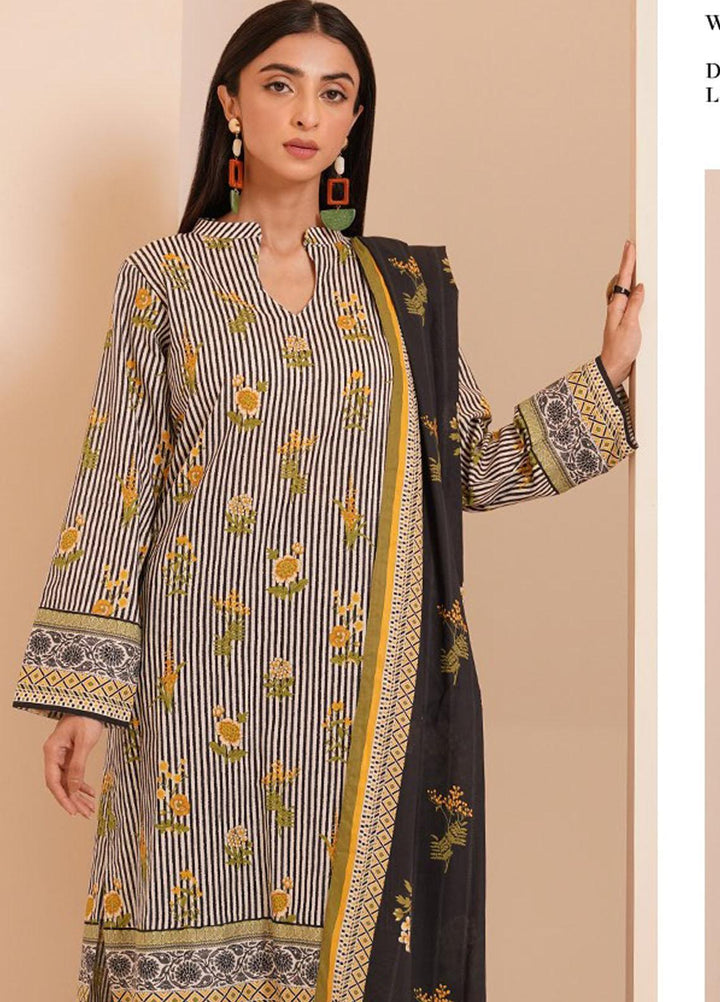 Zellbury Printed Lawn Suits Unstitched 3 Piece ZB23L-V4 WUS23X30407 - Summer Collection