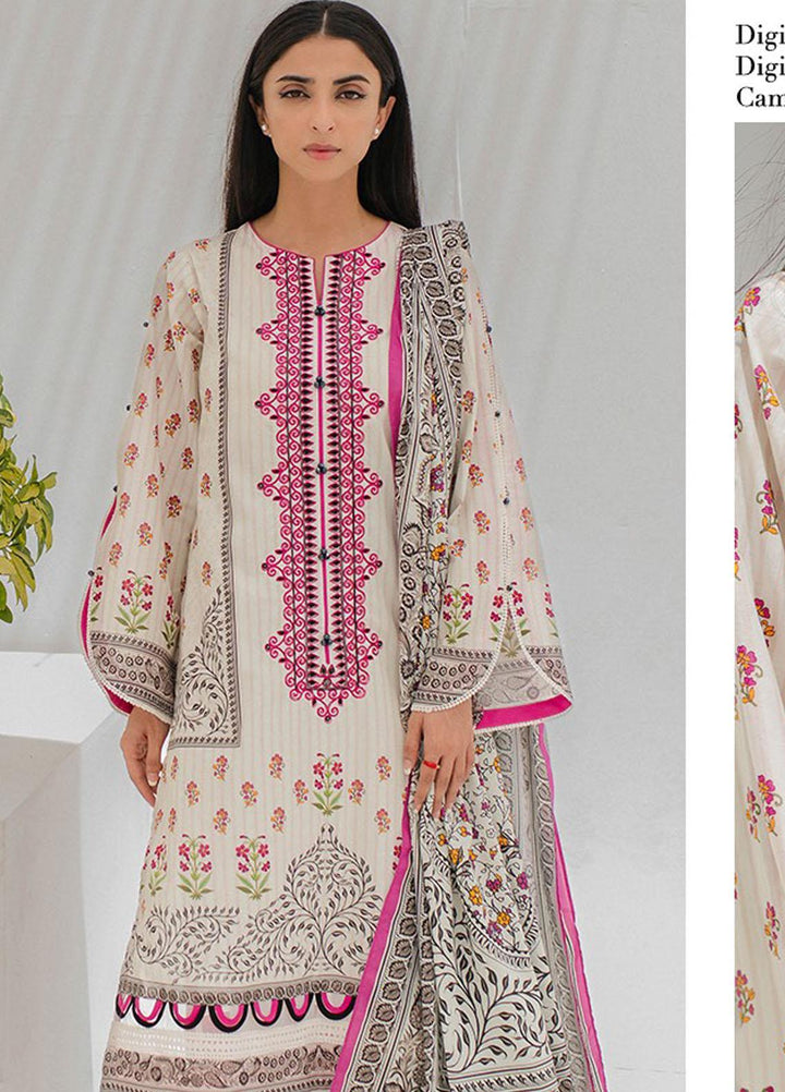 Zellbury Embroidered Lawn Suits Unstitched 3 Piece ZB23L-V4 WUS23X30357 - Summer Collection