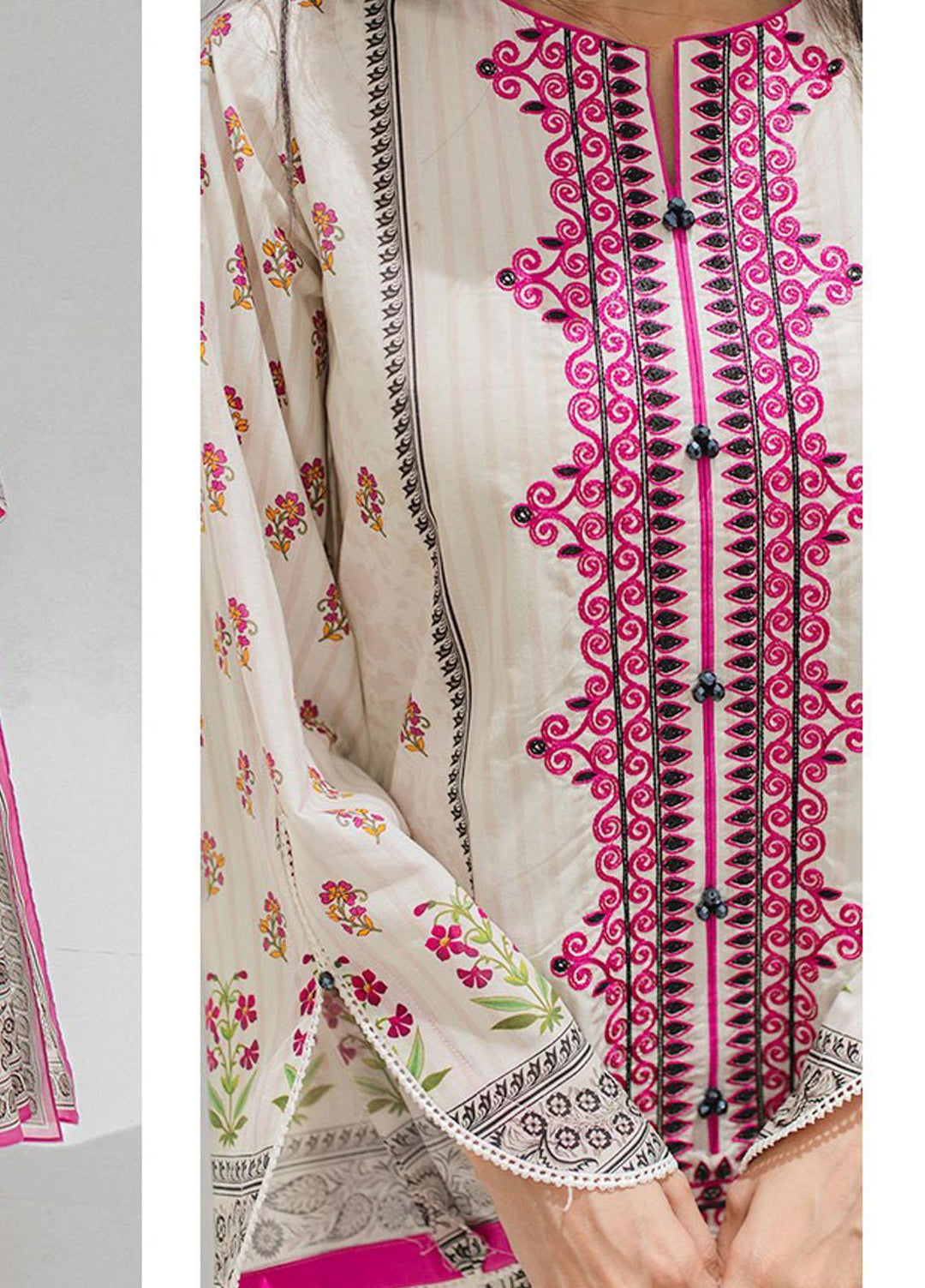 Zellbury Embroidered Lawn Suits Unstitched 3 Piece ZB23L-V4 WUS23X30357 - Summer Collection