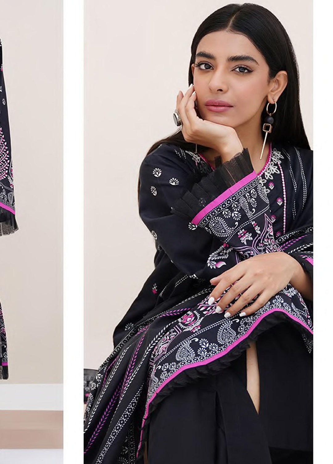 Zellbury Embroidered Lawn Suits Unstitched 3 Piece ZB23L-V4 WUS23X30426 - Summer Collection