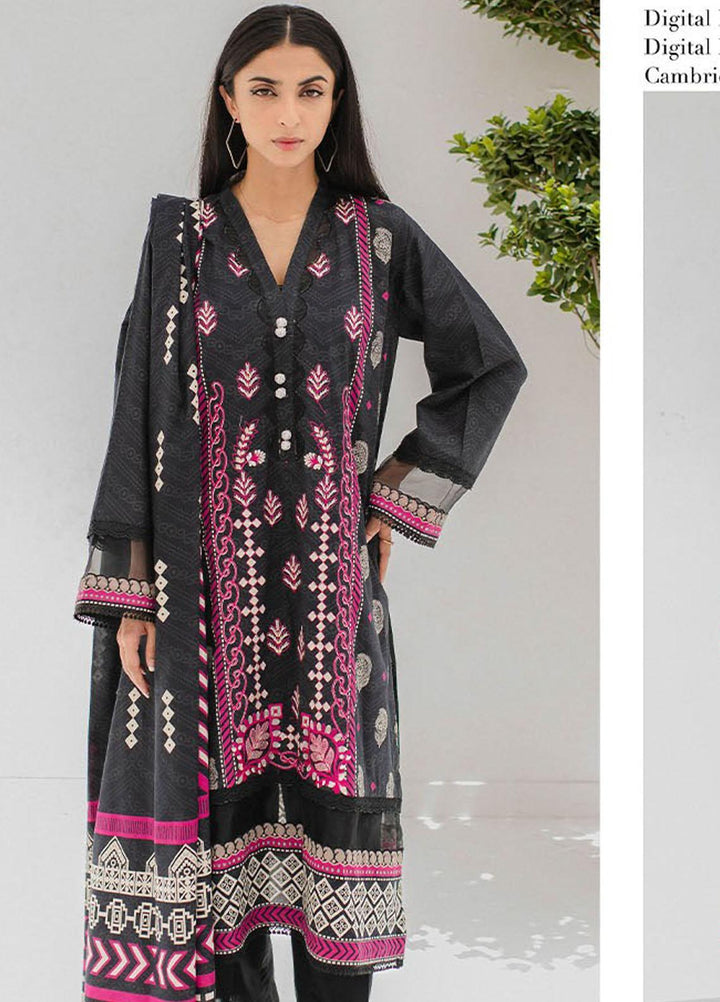 Zellbury Embroidered Lawn Suits Unstitched 3 Piece ZB23L-V4 WUS23E30355 - Summer Collection