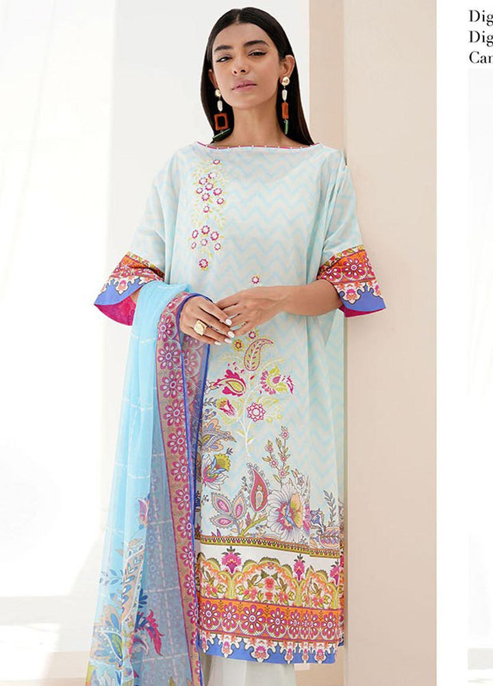Zellbury Embroidered Lawn Suits Unstitched 3 Piece ZB23L-V4 WUS23E30352 - Summer Collection