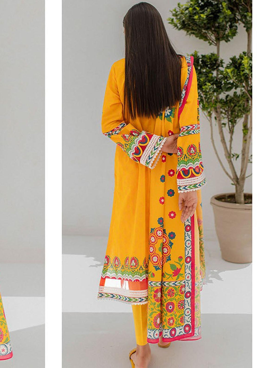 Zellbury Embroidered Lawn Suits Unstitched 3 Piece ZB23L-V4 WUS23E30361 - Summer Collection