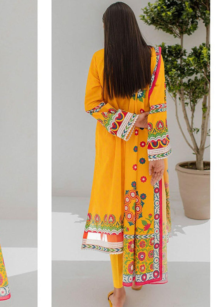 Zellbury Embroidered Lawn Suits Unstitched 3 Piece ZB23L-V4 WUS23E30361 - Summer Collection
