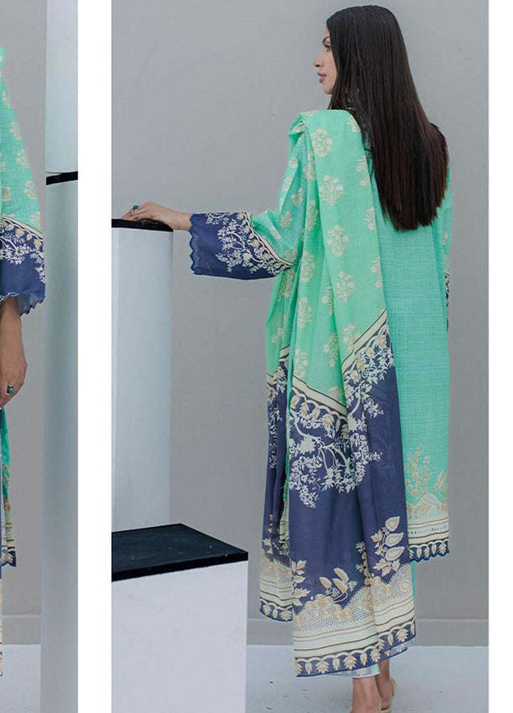 Zellbury Embroidered Lawn Suits Unstitched 3 Piece ZB23L-V4 WUS23E30356 - Summer Collection