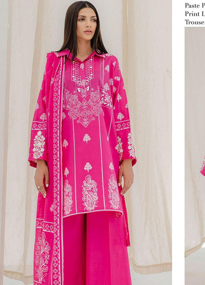 Zellbury Embroidered Lawn Suits Unstitched 3 Piece ZB23L-V4 WUS23E30279 - Summer Collection