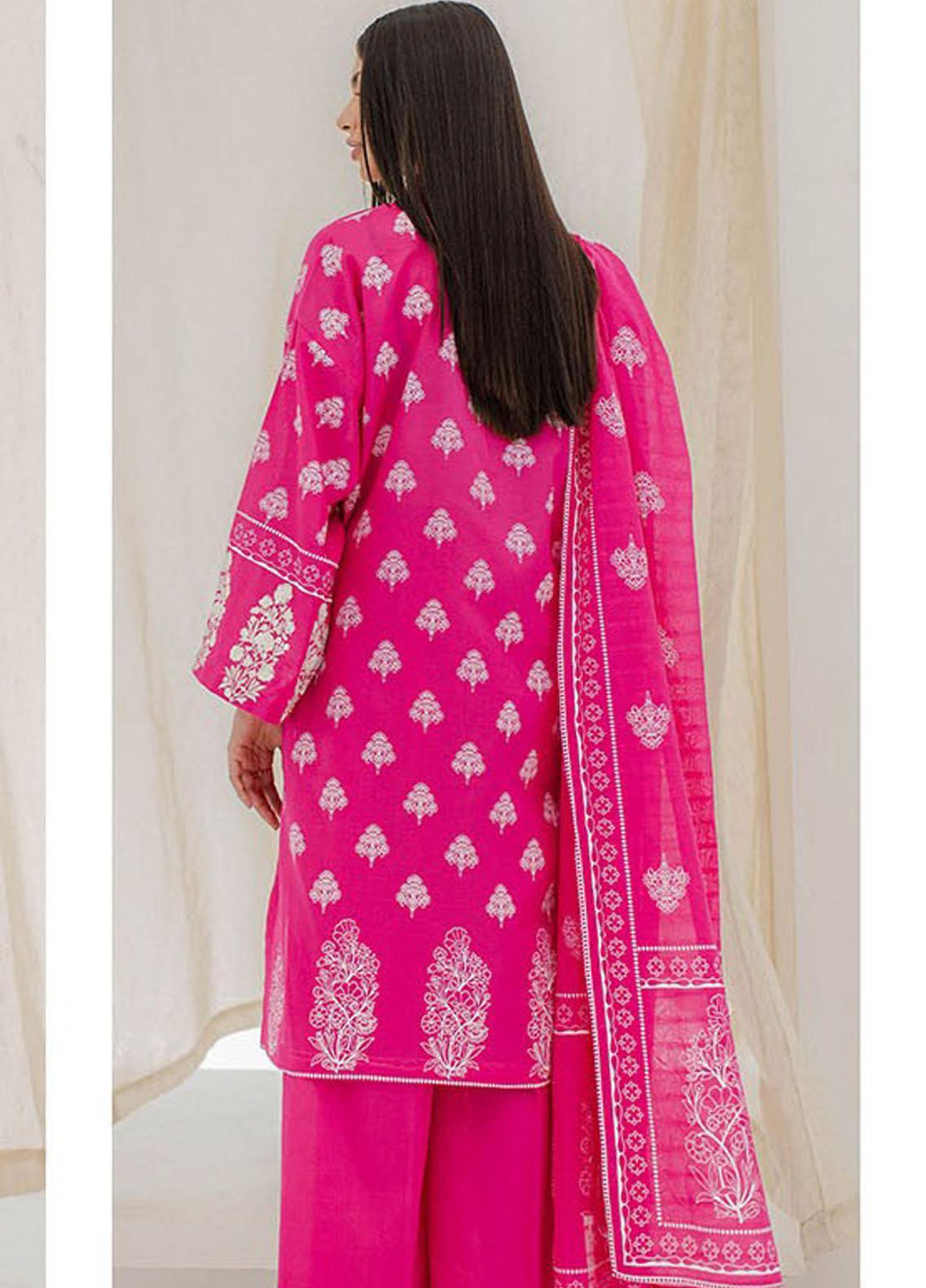 Zellbury Embroidered Lawn Suits Unstitched 3 Piece ZB23L-V4 WUS23E30279 - Summer Collection