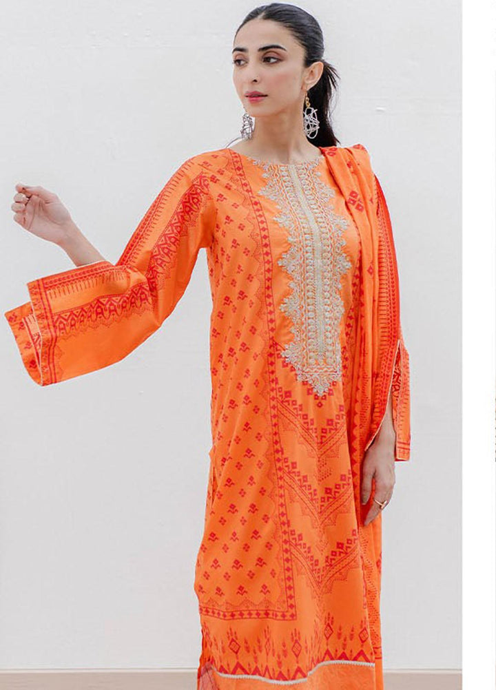 Zellbury Embroidered Lawn Suits Unstitched 3 Piece ZB23L-V4 WUS23E30179 - Summer Collection