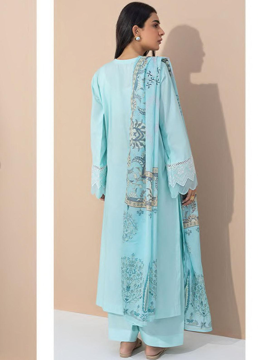 Zellbury Embroidered Lawn Suits Unstitched 3 Piece ZB23L-V4 WUS23E30373 - Summer Collection