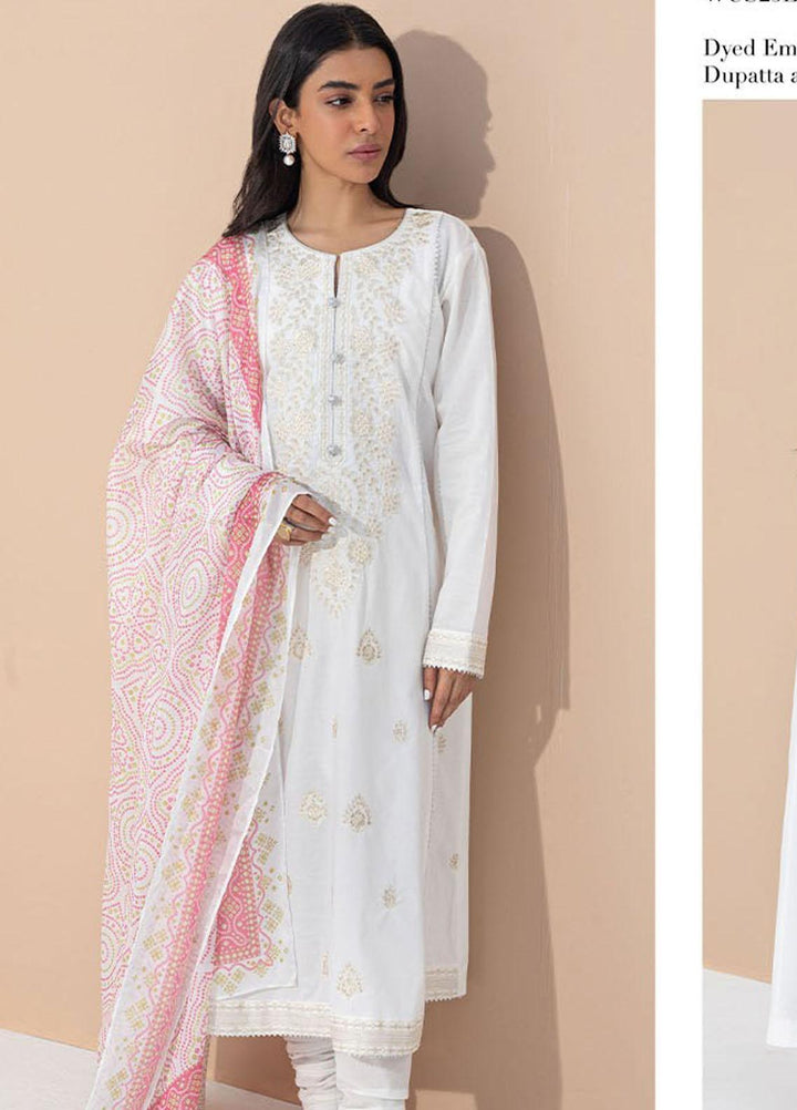 Zellbury Embroidered Lawn Suits Unstitched 3 Piece ZB23L-V4 WUS23E30371 - Summer Collection