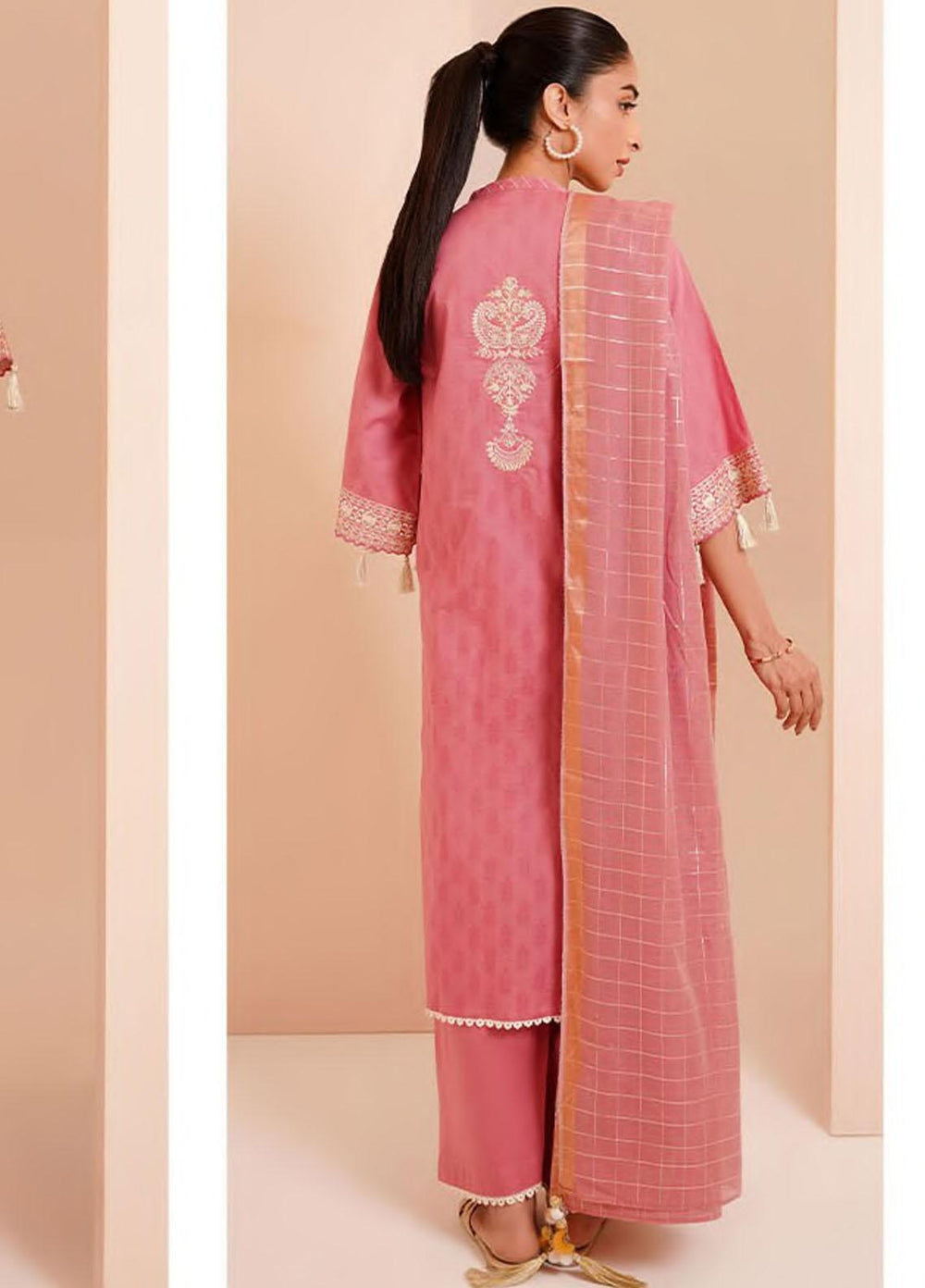 Zellbury Embroidered Jacquard Suits Unstitched 3 Piece ZB23L-V4 WUS23E30367 - Summer Collection