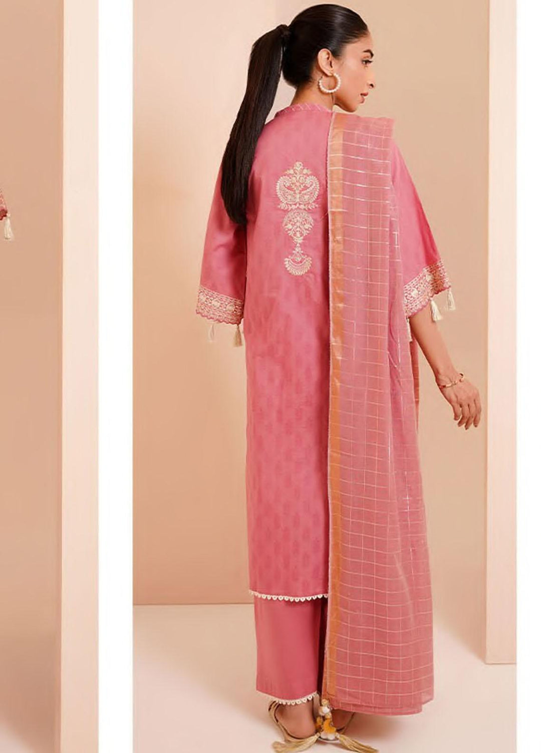 Zellbury Embroidered Jacquard Suits Unstitched 3 Piece ZB23L-V4 WUS23E30367 - Summer Collection