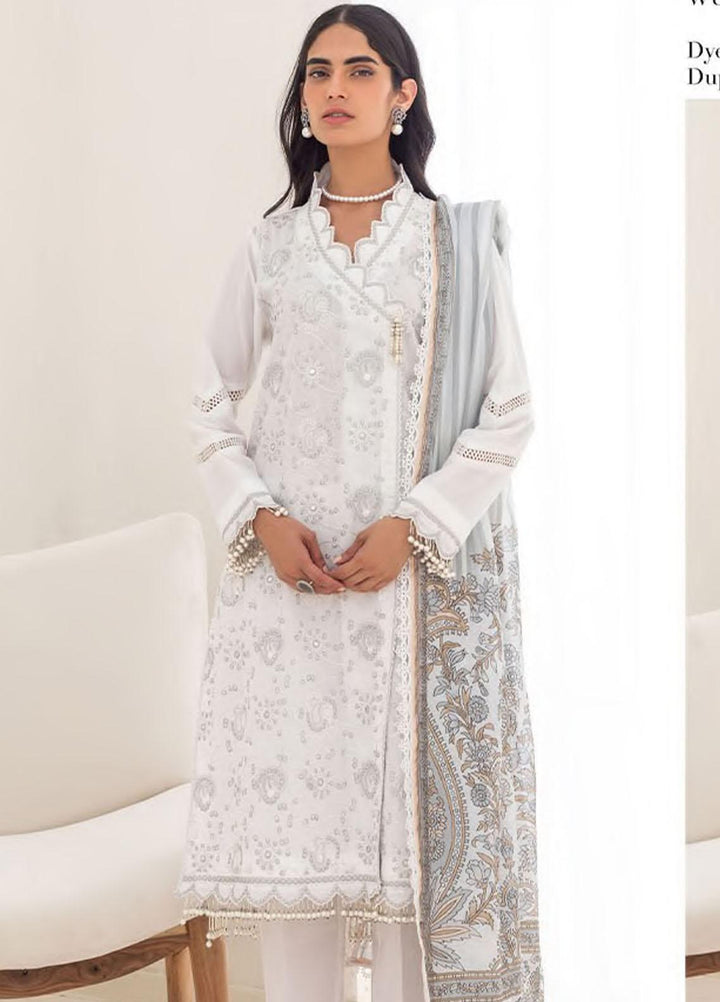 Zellbury Embroidered Lawn Suits Unstitched 3 Piece ZB23L-V4 WUS23E30299 - Summer Collection