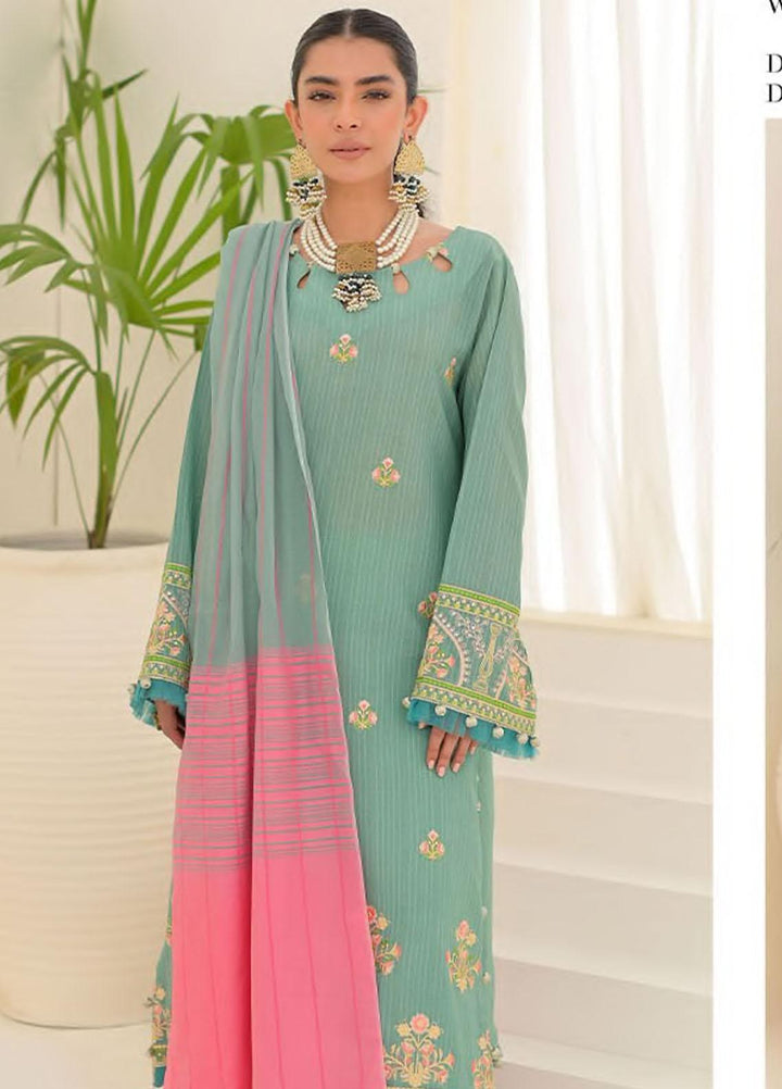 Zellbury Embroidered Lawn Suits Unstitched 3 Piece ZB23L-V4 WUS23E30295 - Summer Collection