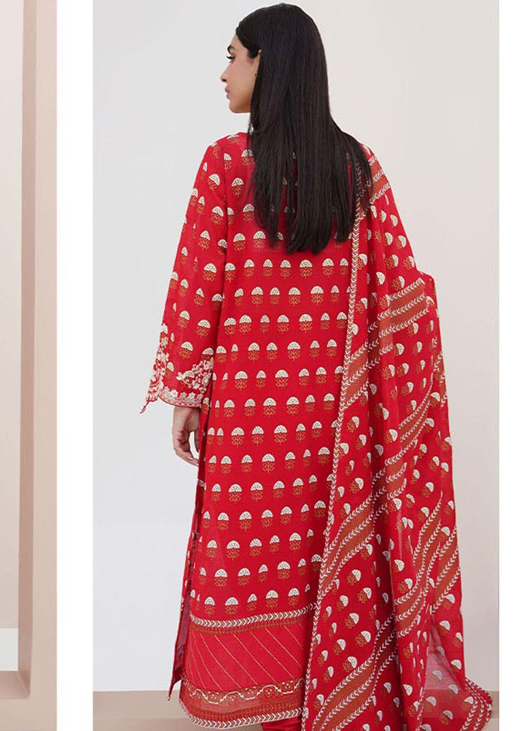 Zellbury Embroidered Lawn Suits Unstitched 3 Piece ZB23L-V4 WUS23E30195 - Summer Collection