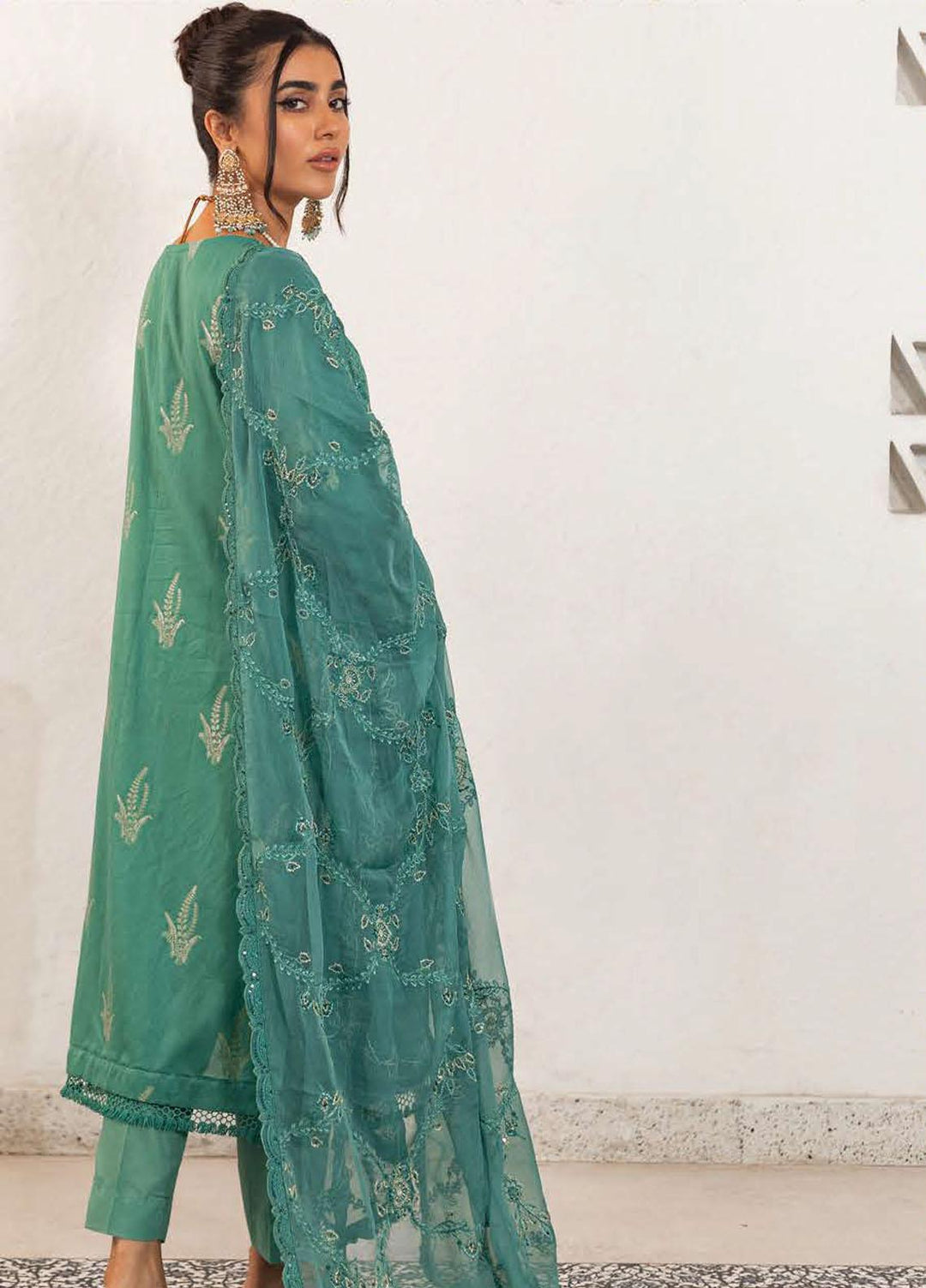 Zellbury Embroidered Jacquard Suits Unstitched 3 Piece ZB22UL WULC22E30318 - Luxury Collection