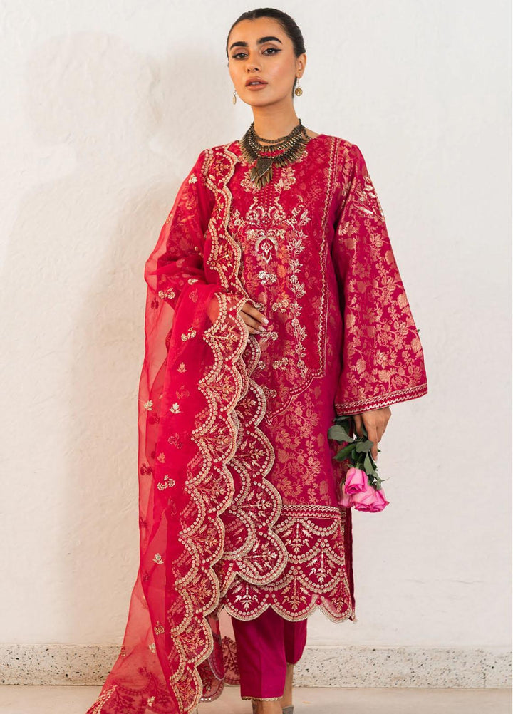 Zellbury Embroidered Jacquard Suits Unstitched 3 Piece ZB22UL WULC22E30319 - Luxury Collection