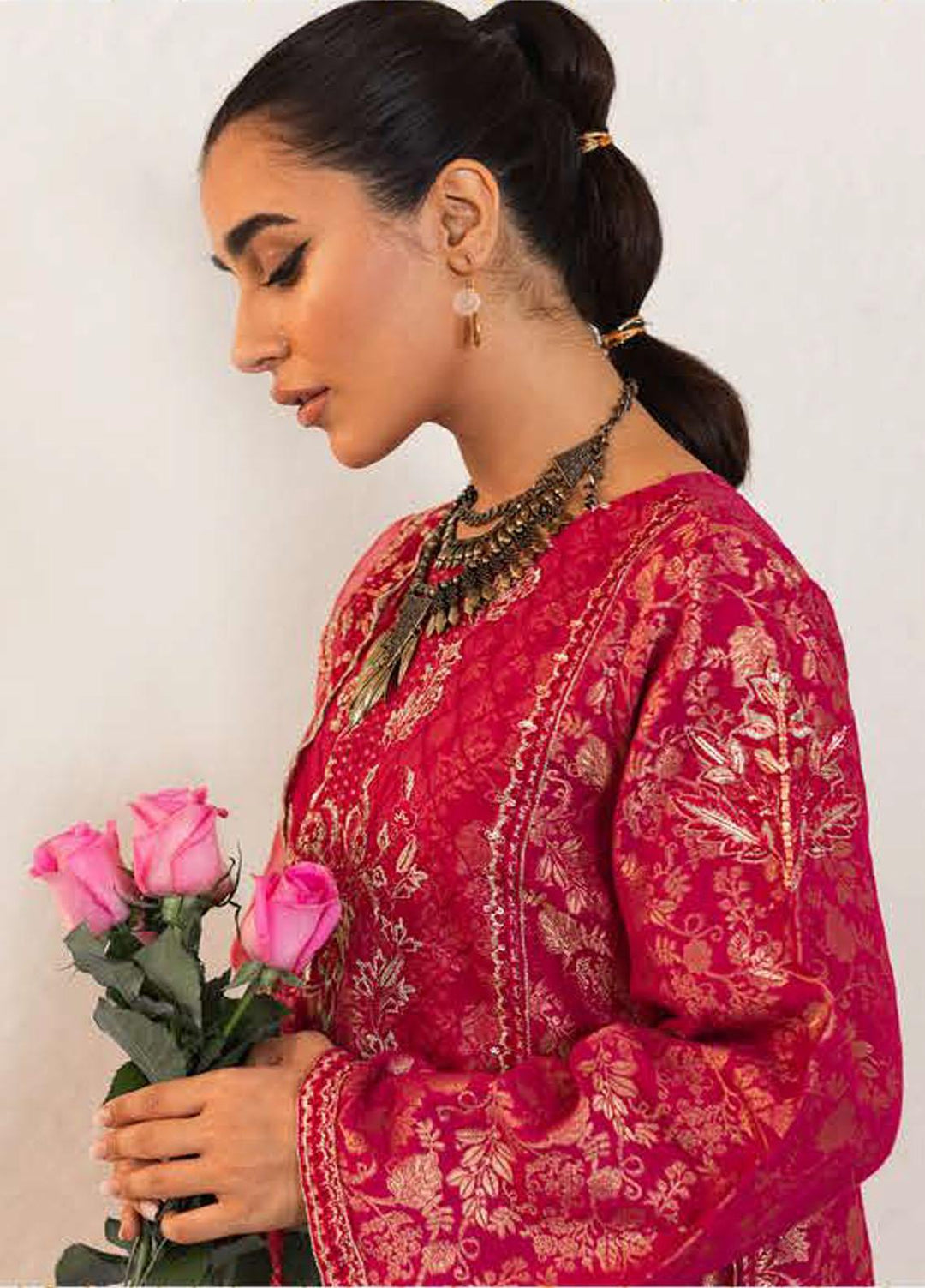 Zellbury Embroidered Jacquard Suits Unstitched 3 Piece ZB22UL WULC22E30319 - Luxury Collection