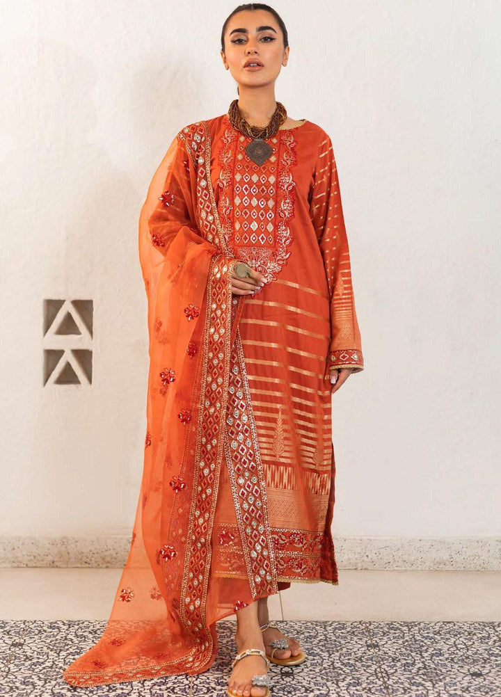 Zellbury Embroidered Jacquard Suits Unstitched 3 Piece ZB22UL WULC22E30321 - Luxury Collection