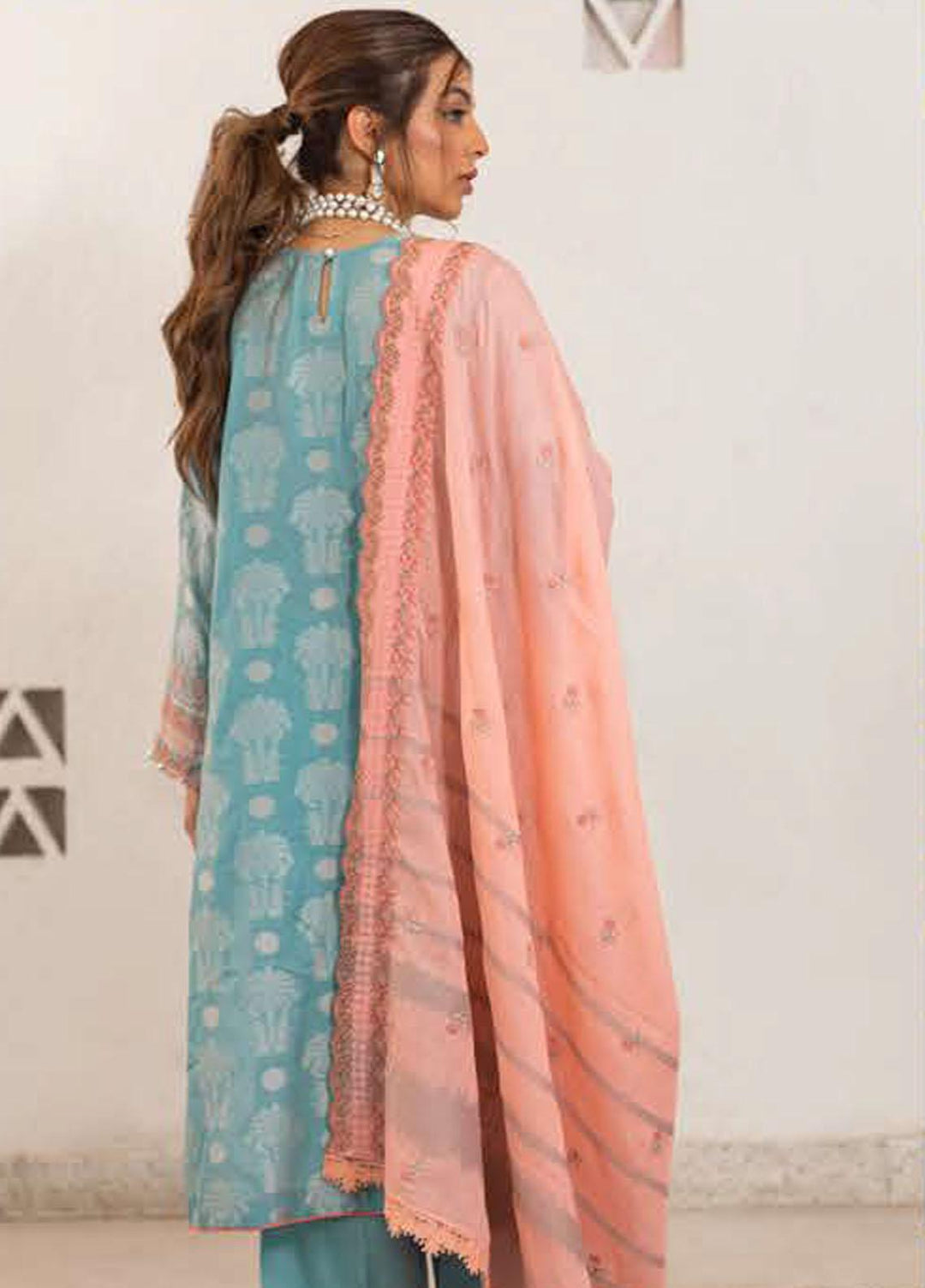 Zellbury Embroidered Jacquard Suits Unstitched 3 Piece ZB22UL WULC22E30323 - Luxury Collection