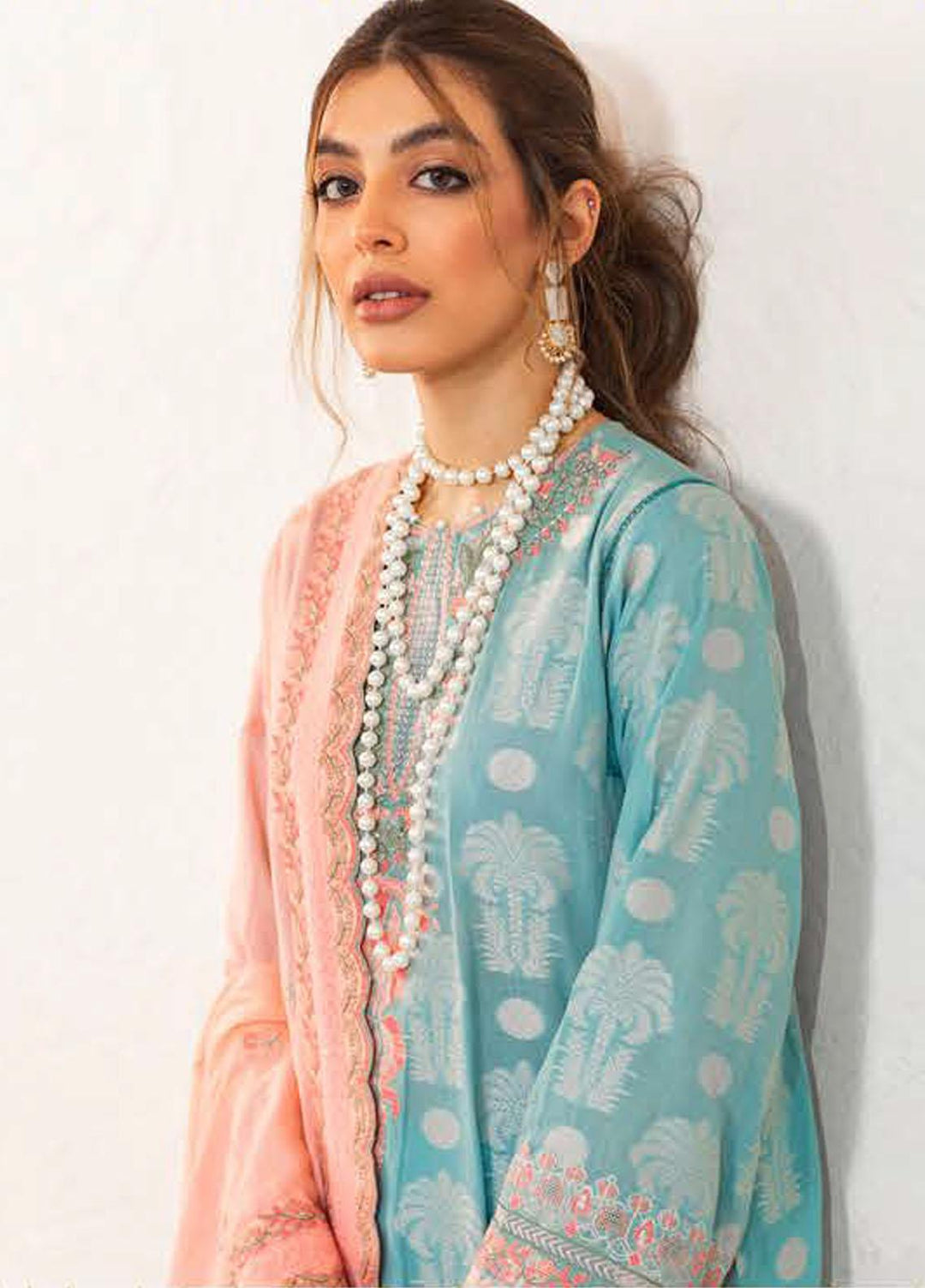 Zellbury Embroidered Jacquard Suits Unstitched 3 Piece ZB22UL WULC22E30323 - Luxury Collection