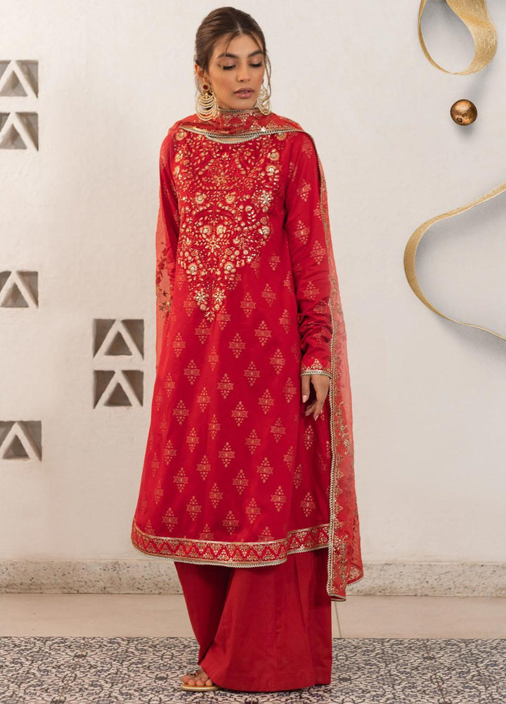 Zellbury Embroidered Jacquard Suits Unstitched 3 Piece ZB22UL WULC22E30325 - Luxury Collection