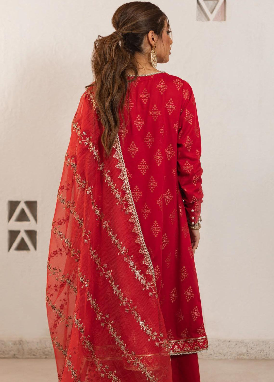 Zellbury Embroidered Jacquard Suits Unstitched 3 Piece ZB22UL WULC22E30325 - Luxury Collection