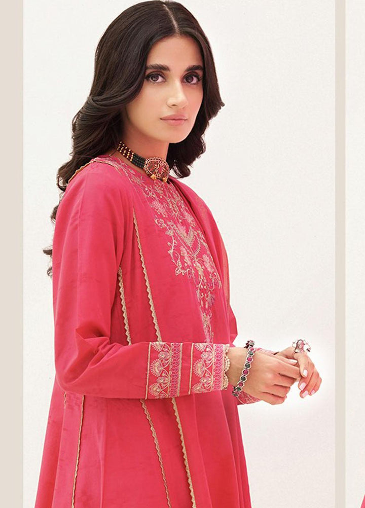 Zellbury Embroidered Lawn Suits Unstitched 3 Piece ZB23UL D-30351 - Luxury Collection