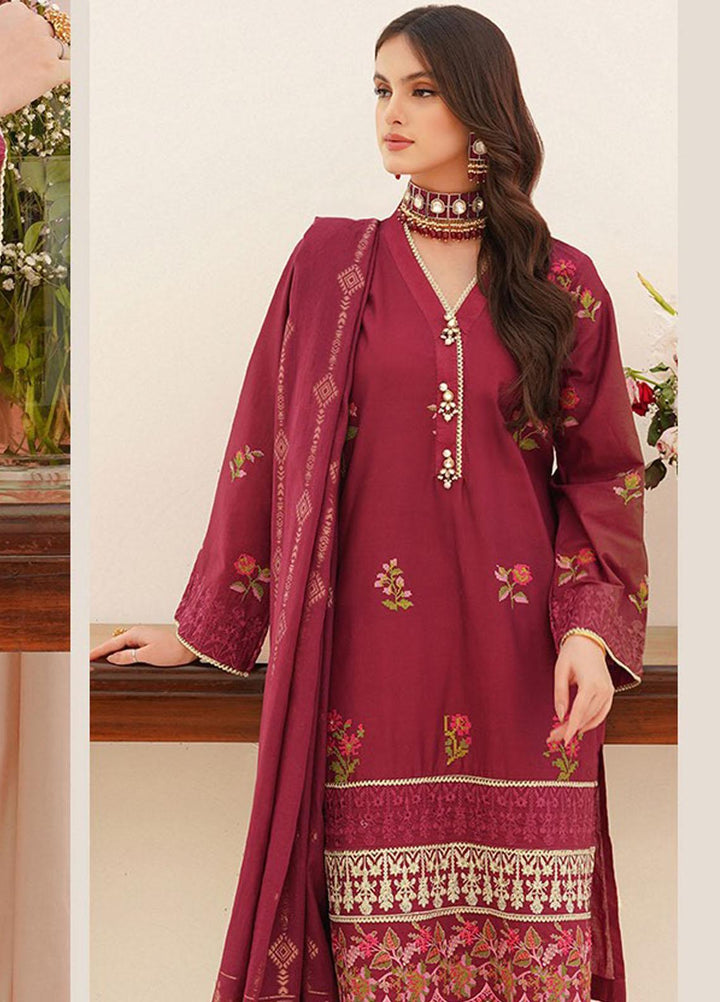 Zellbury Embroidered Lawn Suits Unstitched 3 Piece ZB23UL D-30354 - Luxury Collection