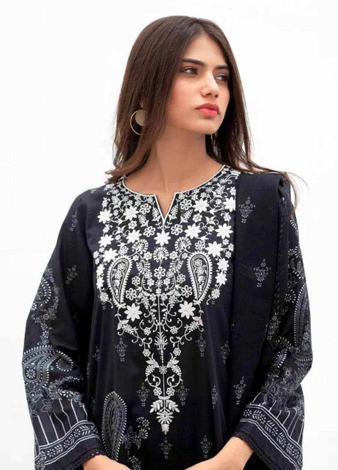 Zellbury Embroidered Lawn Suits Unstitched 2 Piece ZB23M WUC22E20624 - Summer Collection