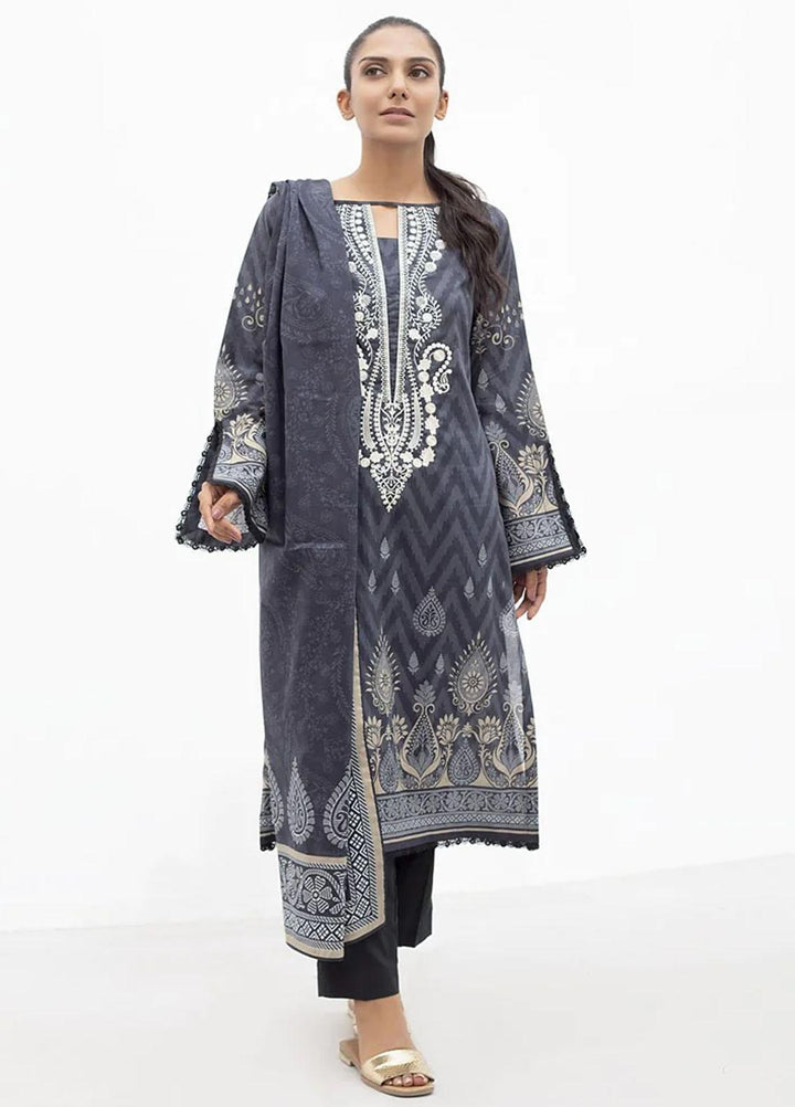 Zellbury Embroidered Lawn Suits Unstitched 2 Piece ZB23M WUC22E20625 - Summer Collection