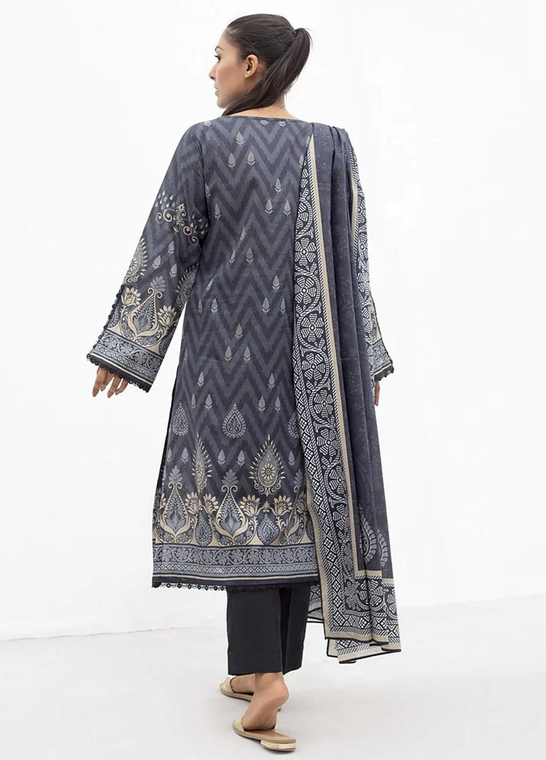 Zellbury Embroidered Lawn Suits Unstitched 2 Piece ZB23M WUC22E20625 - Summer Collection