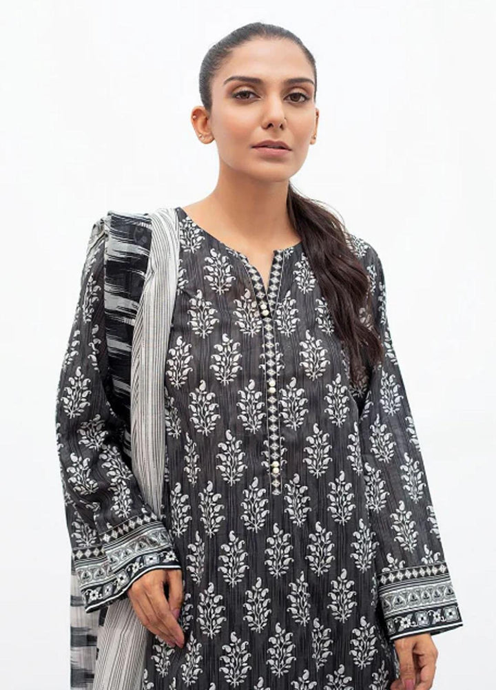 Zellbury Printed Lawn Suits Unstitched 3 Piece ZB23M WUC22X30638 - Summer Collection