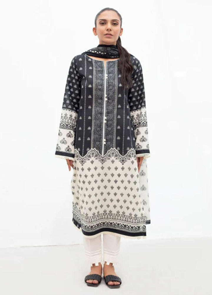 Zellbury Printed Lawn Suits Unstitched 3 Piece ZB23M WUC22X30635 - Summer Collection