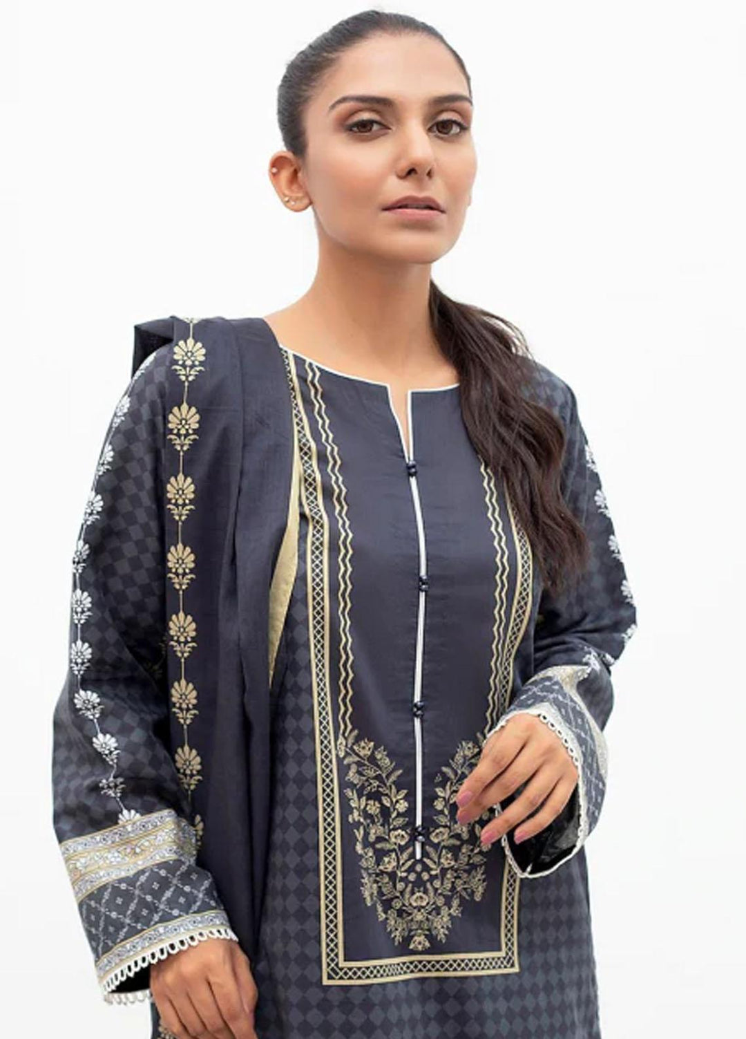 Zellbury Printed Lawn Suits Unstitched 3 Piece ZB23M WUC22X30637 - Summer Collection