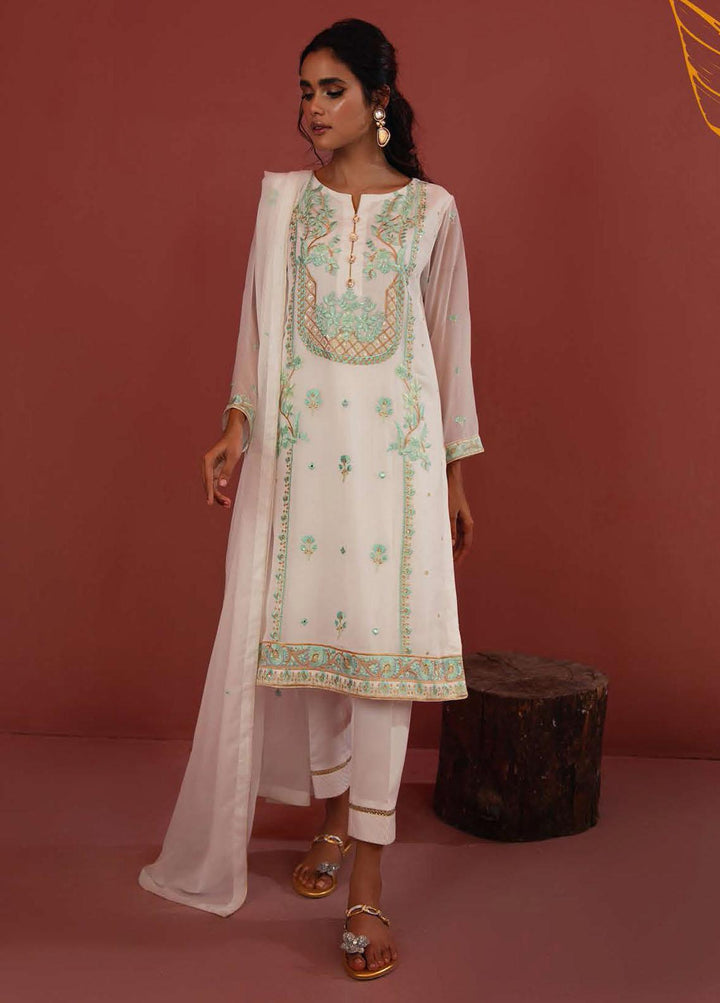 Zellbury Embroidered Chiffon Suits Unstitched 3 Piece ZB21W ZWULCE322043 - Winter Collection