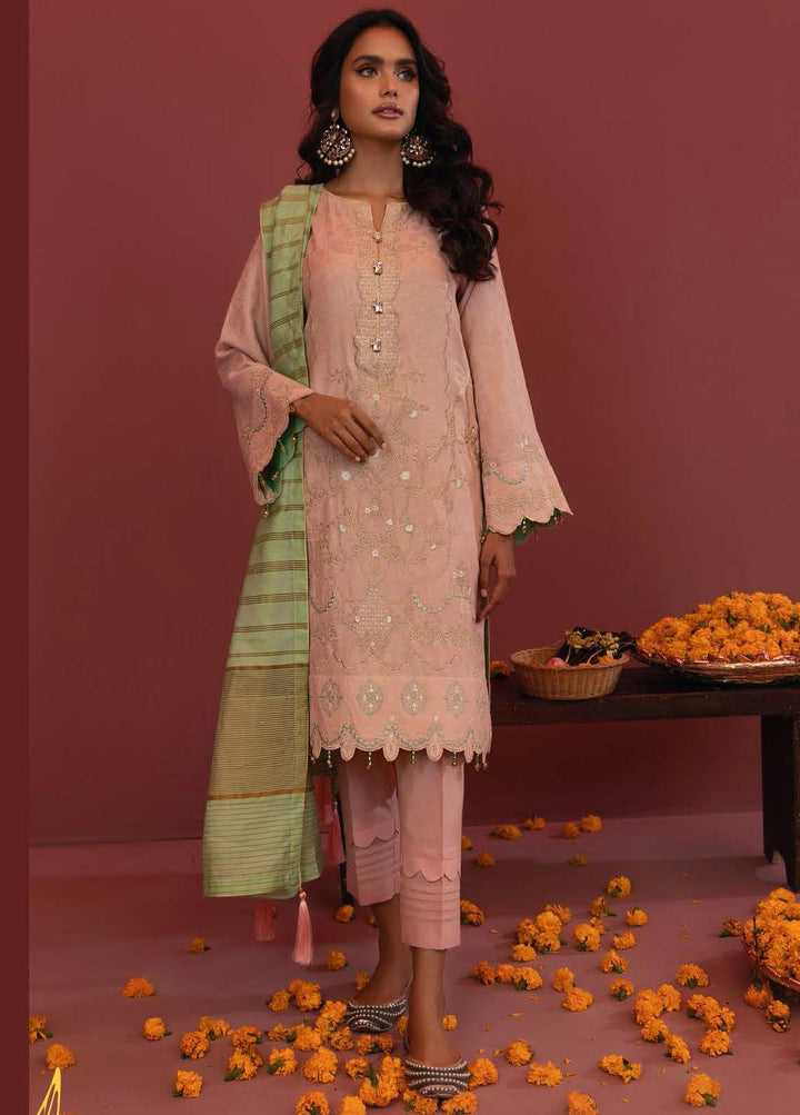 Zellbury Embroidered Jacquard Suits Unstitched 3 Piece ZB21W WULC21E30280 - Winter Collection
