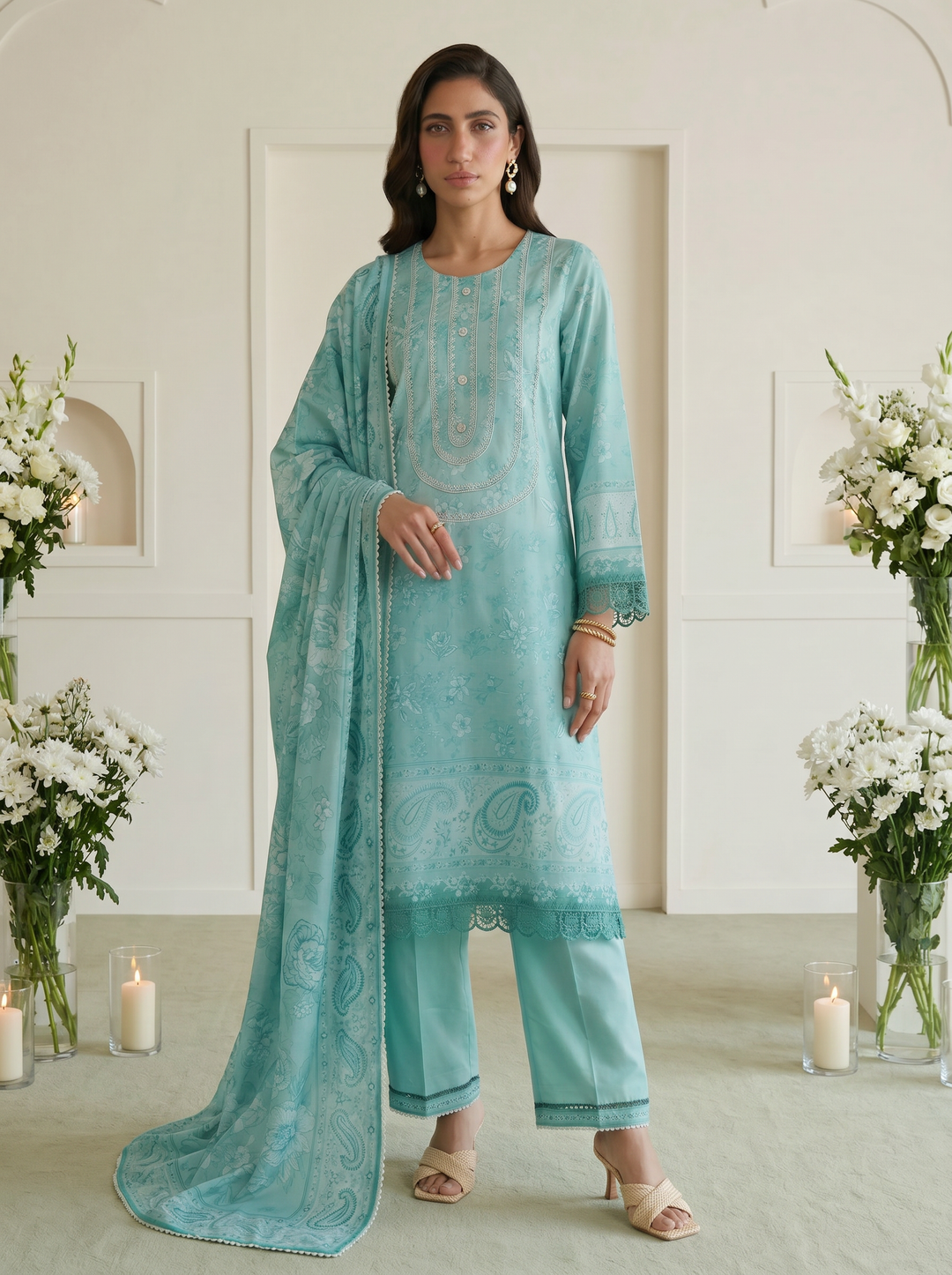 Zellbury Unstitched Printed Lawn 3 Piece Suit ZB26UCVII WUS26X30954 - Casual Collection