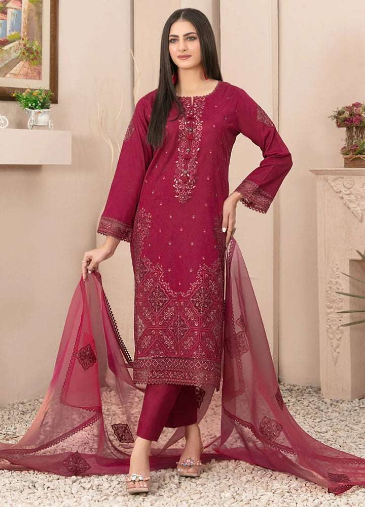 Zenel by Tawakkal Fabrics Embroidered Lawn Suits Unstitched 3 Piece TWF24Z D-2154 - Festive Collection