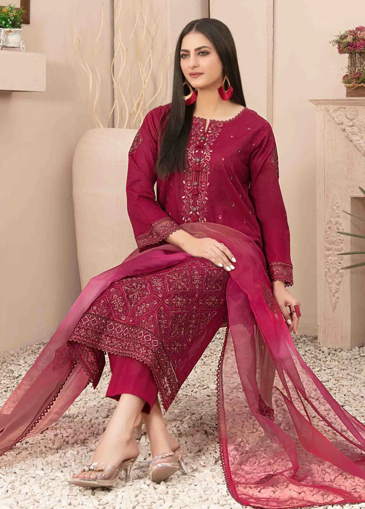 Zenel by Tawakkal Fabrics Embroidered Lawn Suits Unstitched 3 Piece TWF24Z D-2154 - Festive Collection