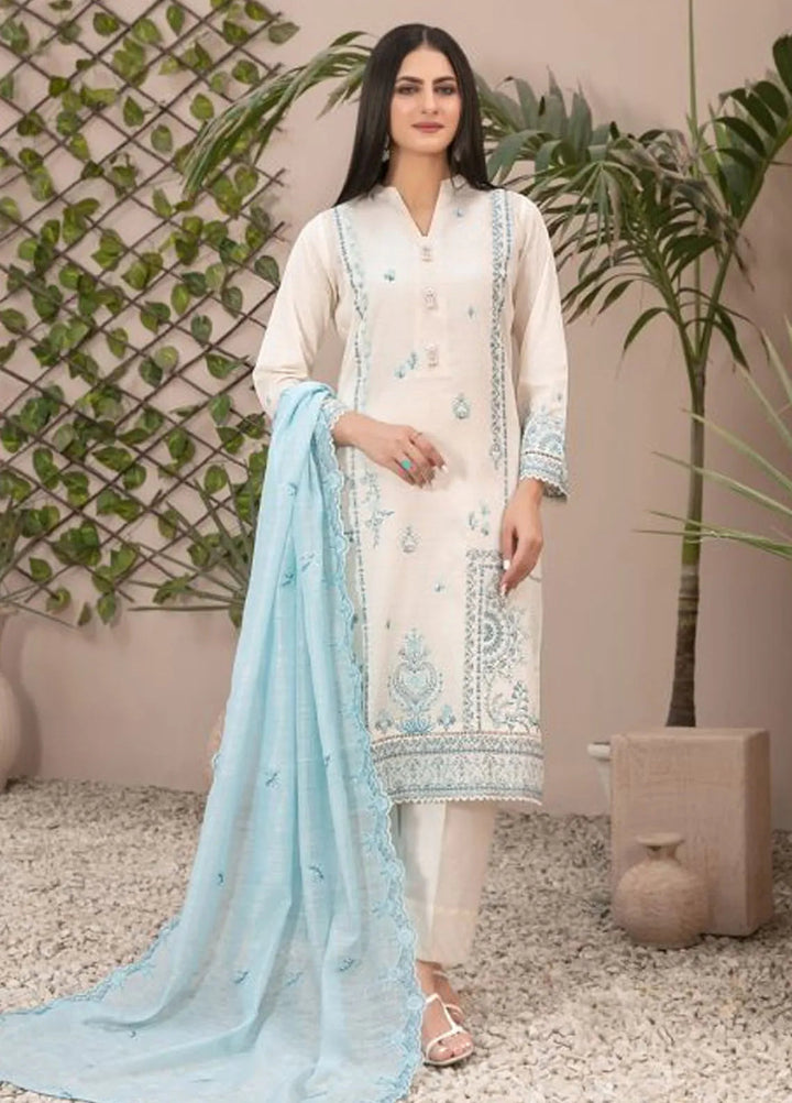 Zenel by Tawakkal Fabrics Embroidered Lawn Suits Unstitched 3 Piece TWF24Z D-2155 - Festive Collection