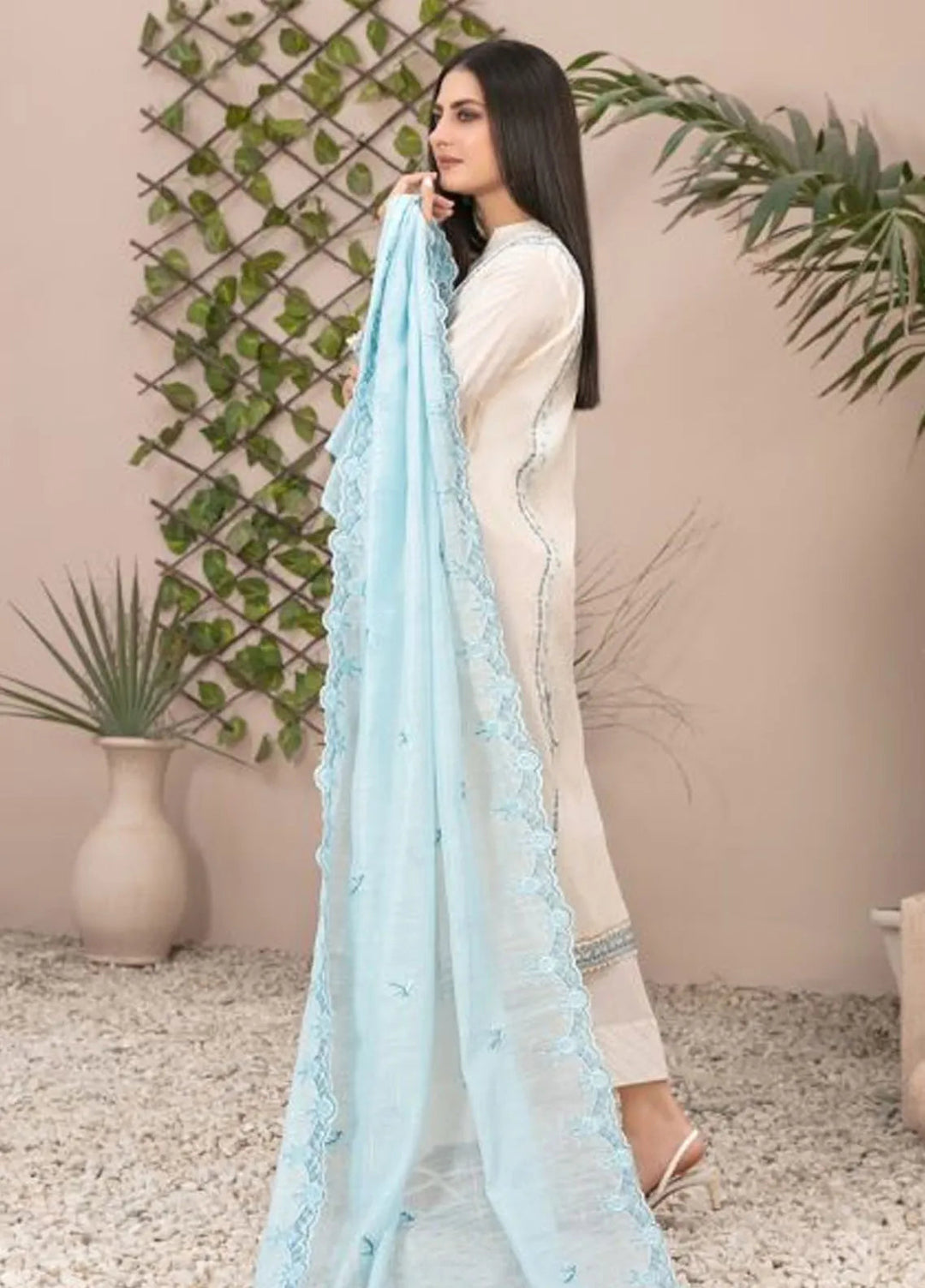 Zenel by Tawakkal Fabrics Embroidered Lawn Suits Unstitched 3 Piece TWF24Z D-2155 - Festive Collection