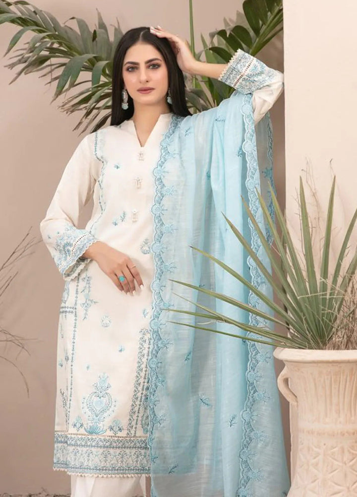 Zenel by Tawakkal Fabrics Embroidered Lawn Suits Unstitched 3 Piece TWF24Z D-2155 - Festive Collection