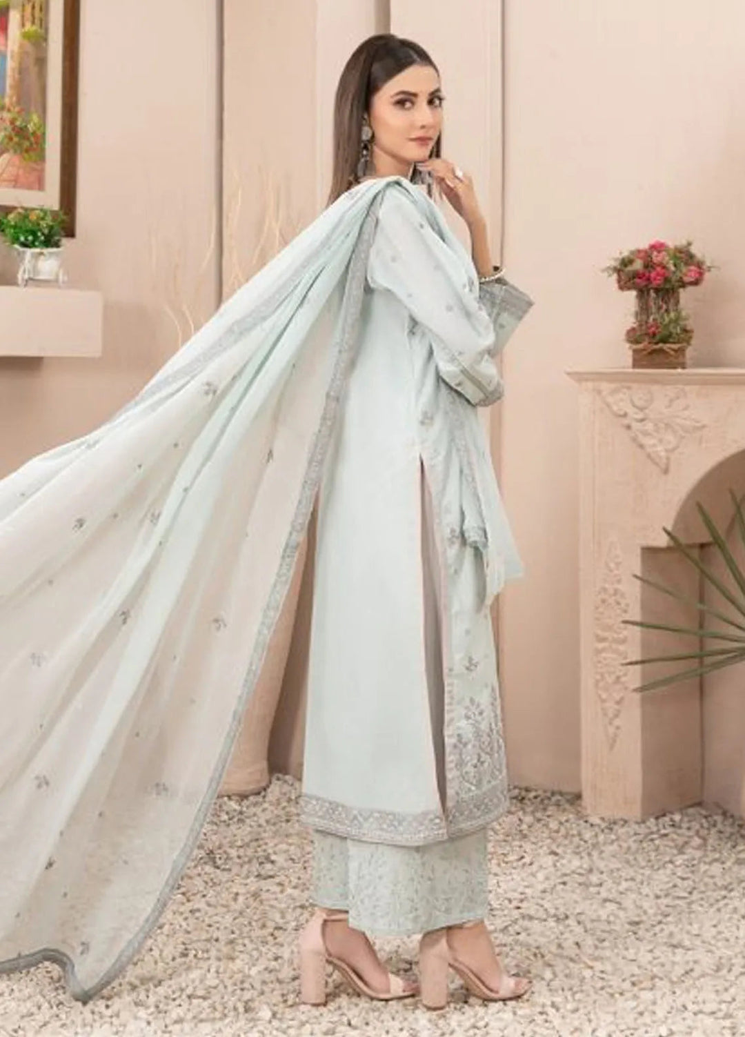 Zenel by Tawakkal Fabrics Embroidered Lawn Suits Unstitched 3 Piece TWF24Z D-2157 - Festive Collection