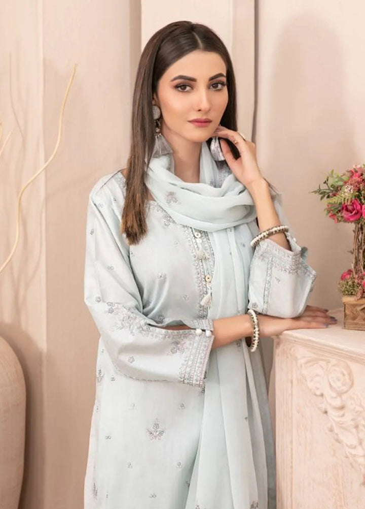 Zenel by Tawakkal Fabrics Embroidered Lawn Suits Unstitched 3 Piece TWF24Z D-2157 - Festive Collection
